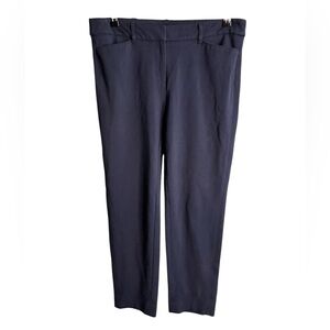 White House Black Market Navy Ankle Cropped Pants
